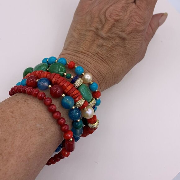 Ampere purse, cross body, mini, holds iphone, round, vegan leather, turquoise - Picture 11 of 16